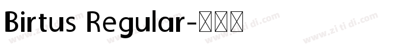 Birtus Regular字体转换